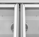 thumbnail of Frigorífico expositor para bebidas blanco 3 puertas vidrio abatibles 1360L ventilado 0 a 7°C LED con cerradura profesional Vaiotec Topline 12722