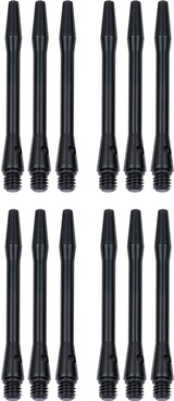 Zehn schwarze Dart Schäfte.