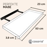 thumbnail of CASARIA® 3x Wandregal 50cm Holz Hochglanz Schwarz Regal