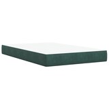 thumbnail of vidaXL Boxspringbett mit Matratze Dunkelgrün 120x190 cm Samt