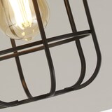 thumbnail of Plafoniera Industrial-Nordico Visione Acciaio Nero Marrone 1 Luce E27