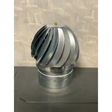 thumbnail of Fumaiolo comignolo girevole zincato base tonda con attacco femmina - 25cm