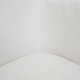 thumbnail of Sitzbank HWC-L13, Esszimmerbank Bank Polsterbank Garderobenbank Rückenlehne Armlehne Stoff/Textil 133cm ~ creme-weiß