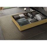 thumbnail of Letto una piazza e mezza contenitore imbottito 120x200 microfibra ocra Mika