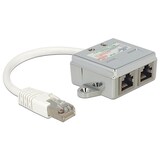 thumbnail of Delock RJ45 Port Doppler 1x RJ45 Stecker > 2x RJ45 Buchse 1x Ethernet, 1x ISDN