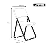 thumbnail of Chaise pliante 'loop leg' blanche 50.8 x 45.7 x 50.8cm Lifetime
