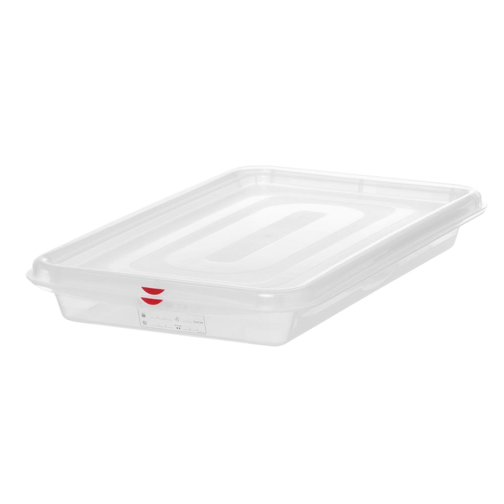 HENDI GN 1/1 container, polypropyleen, GN 1/1, 8L, Transparant, 530x325x(H)65mm