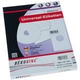 thumbnail of Büroring Etiketten, 105 x 41 mm, 1400 Etiketten, weiß, für Laser-, Farblaser-, Inkjetdrucker, Kopierer, lösungsmittelfrei,  Blattformat: DIN A4