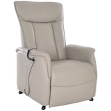 thumbnail of Fernsehsessel mit Aufstehhilfe, Relaxsessel mit Liegefunktion, mit 2 Motoren, 120 kg belastbar, Leder/Kunstleder, Naturgrau, Raburg Marie