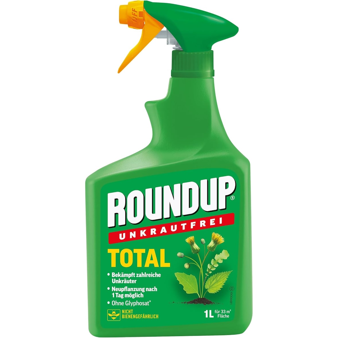 Roundup Unkrautfrei TOTAL, 1 L Sprühflasche