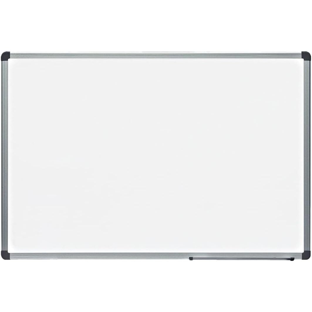 Pizarra Magnética, Pizarra Blanca Pared, Pizarra de Rotulador Marco Aluminio, Pizarra Magnética Multiusos -  m-office (200x120cm)