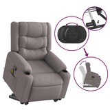 thumbnail of vidaXL Massagesessel mit Aufstehhilfe Taupe Stoff
