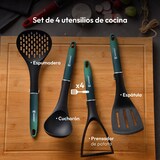 thumbnail of BERGNER - Set mit 2 Bratpfannen Ø20-Ø26 cm Classique aus geschmiedetem Aluminium mit Antihaftbeschichtung und grünen Küchenutensilien