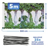 thumbnail of Maximex Balkon-Sichtschutz naturfrohem Efeu-Motiv, 5 m
