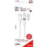 thumbnail of ACV USB 3in1 Magnetic Kabel drehbar für Micro USB Lightning