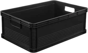 Keeeper - Caixa de Transporte em Polipropileno 45 L na cor Cinza Grafite 60x40x22 cm - Coleção Robert