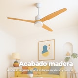 thumbnail of Ventilador de Techo EVVO V540 Wood – 132 cm, LED 18W 3 Tonos, 6 Velocidades, Temporizador 8h, Modo Invierno/Verano