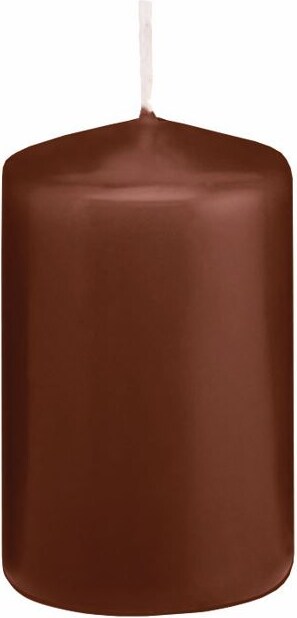 Stumpenkerzen Kastanie Braun 150 x Ø 100 mm, 6 Stück