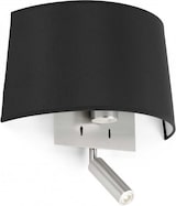 thumbnail of volta, wandleuchte mit led-reader, schwarzer lampenschirm, faro barcelona