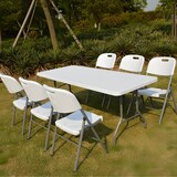 thumbnail of Pack 6 Sillas Plegables con Asa Blanco 47x58x87 cm 7house