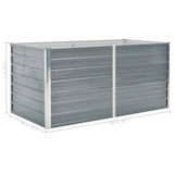 thumbnail of vidaXL Hochbeet 160 x 80 x 77 cm Verzinkter Stahl Grau