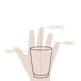 thumbnail of greenbox - Pappbecher doppelwandig Winter "Schneeflocke", 200 ml / 8 oz, Ø 80 mm, weiß, 500 St.