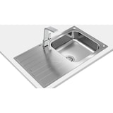 thumbnail of Teka UNIVERSE 50 T-XP 1C 1E Lavatório de bancada retangular em aço inoxidável