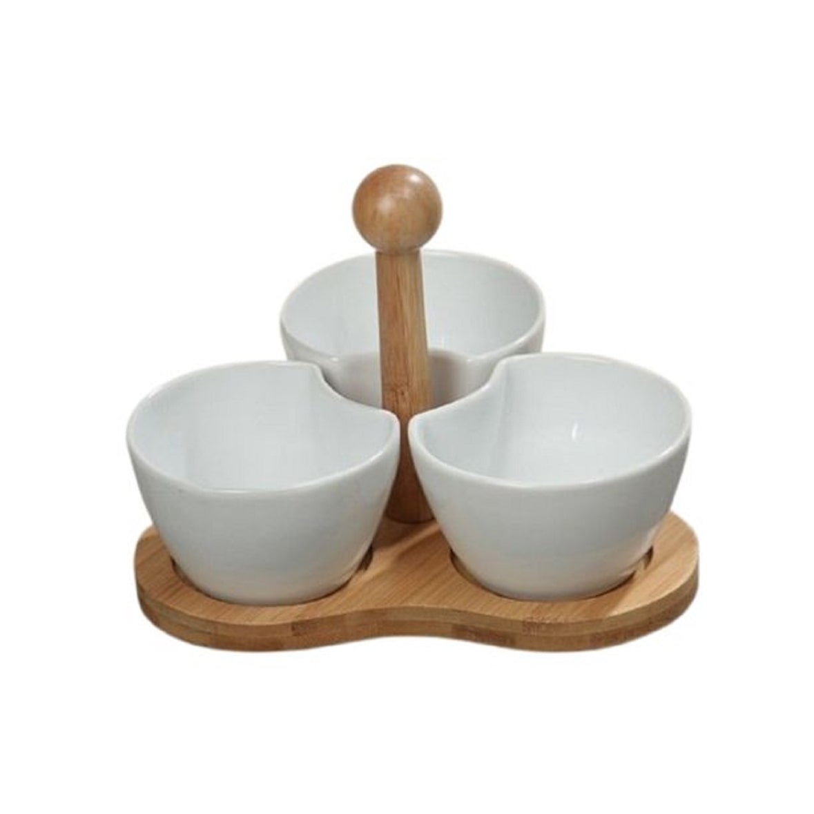 Servierschalen Set 4tlg Porzellan Servierplatte weiß