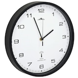 thumbnail of Décoshop26 - Horloge murale radioguidée Mouvement à quartz 31 cm Blanc/noir DEC022250
