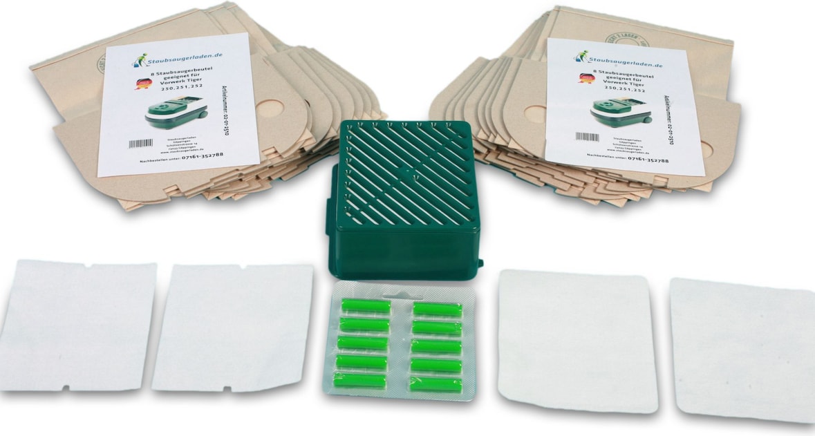 Sparset Filterset für Vorwerk Tiger 251, 252 mit hochwertigem Aktivfiltersystem