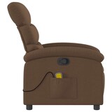 thumbnail of vidaXL Massagesessel Braun Stoff