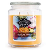 thumbnail of Tropical Fruits Duftkerze Candle Brothers, Kerze im Glas, 2 Dochte, 510g, 100h Brenndauer, Raumduftkerze