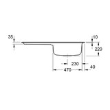 thumbnail of Villeroy&Boch Spülbecken, Küchenspüle Architectura 60 Ivory CeramicPlus 1000x510mm, Unterschrankbreite 60 cm