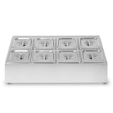 thumbnail of Contenedor de ingredientes VERTES 2 x 4 x 1/6 GN acero inox, 100 mm, higiénico, resistente, -40° a 300 °C, para baño maría y gastronomía