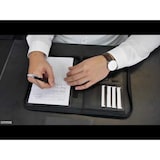 thumbnail of Alassio Reißverschlussmappe A5 CORNIGLIA Lederimitat Arbeitsmappe Businessmappe Konferenzmappe schwarz 30144