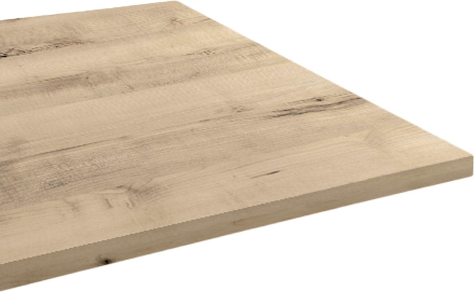 Restootab - Tischplatte 90x90 Dekor Ahorn kanaka