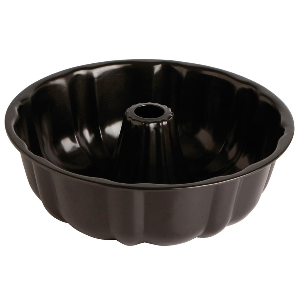 Quid Sweet Grey Form Savarin Stahl lackiert 26x8cm Schwarz