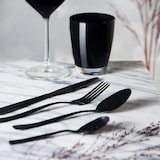 thumbnail of WellHome - 24-delige zwart gecoate roestvrijstalen bestekset