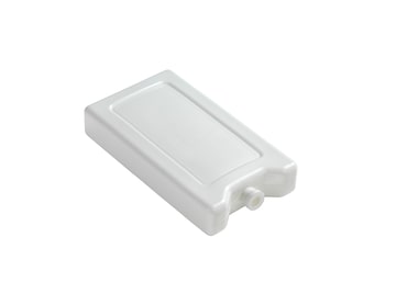 Embalagem rígida de gel refrigerante branco - Difusor de frio - 400g - 165x95x30 mm - T°C rendida 0°C - Transporte de produtos frescos - 21 unidades