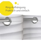 thumbnail of Eisl Textil Duschvorhang 180x200 White Wave, waschbarer Antischimmel Vorhang mit Motiv