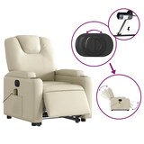 thumbnail of vidaXL Massagesessel mit Aufstehhilfe Elektrisch Creme Kunstleder
