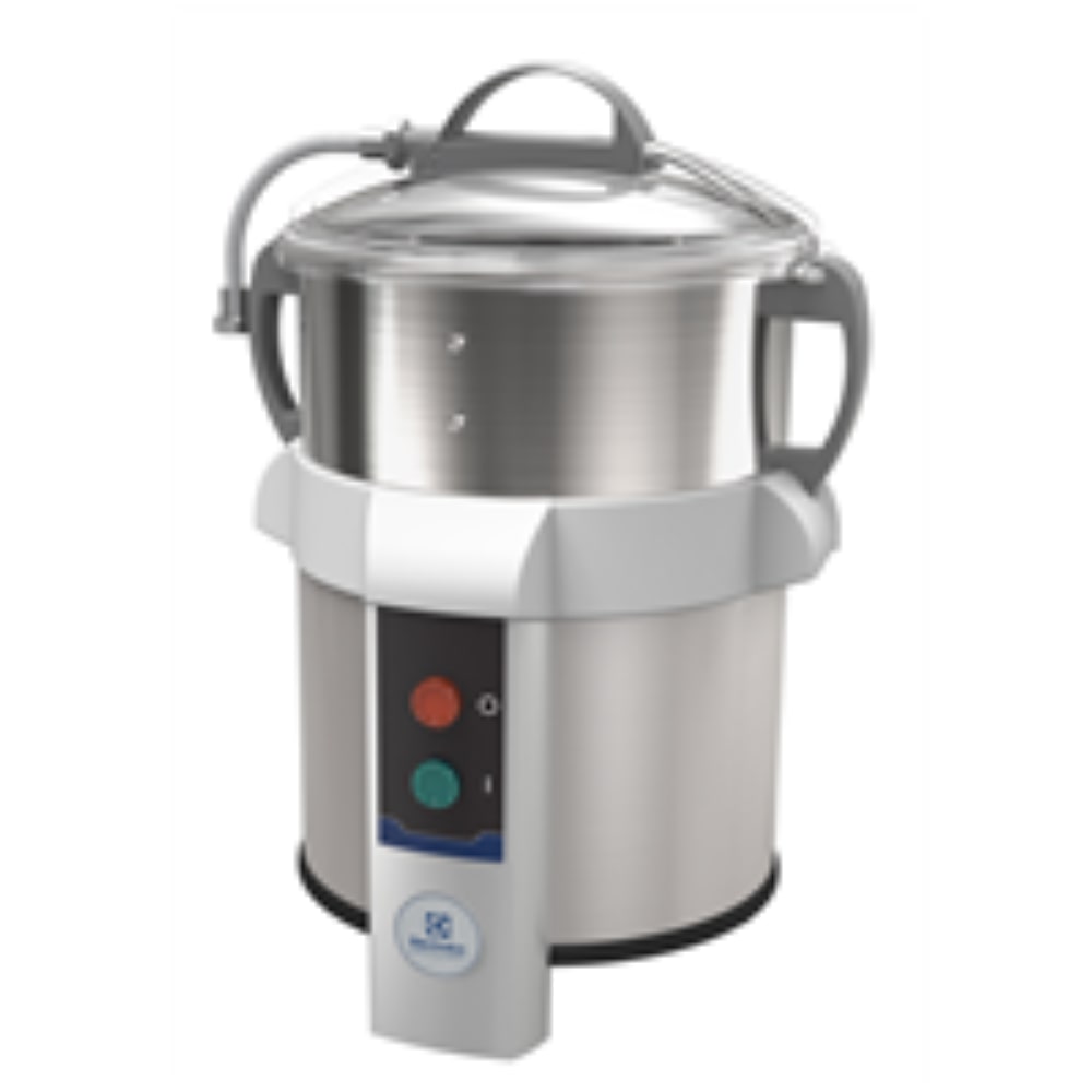 Puliscicozze da 5 kg con cilindro liscio, disco PULIZIA COZZE e cestello filtro integrato