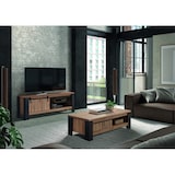 thumbnail of Table basse industrielle rectangulaire chêne/noir Simeo