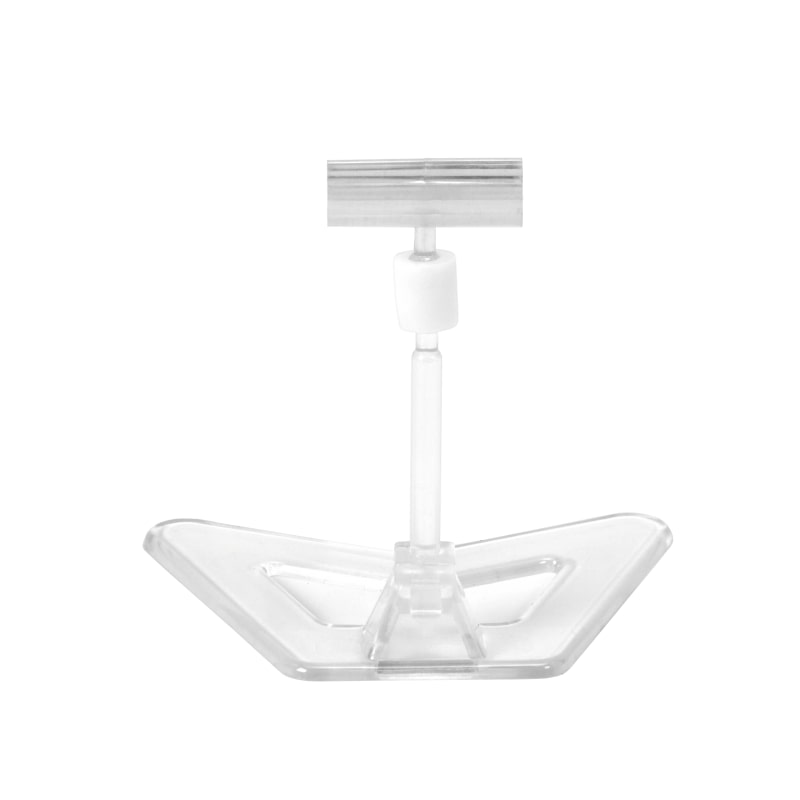 Support pour étiquette de prix - Aspect cristal - 12 cm (lot de 25)