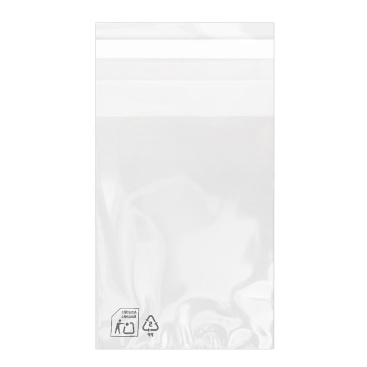 MONOUSO - Flachbeutel BOPP mit Falte Klebstoff 7x10cm G160 (1.000 Stück)