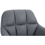 thumbnail of Sgabello da bar Natoma in similpelle grigio/Metallo bianco opaco