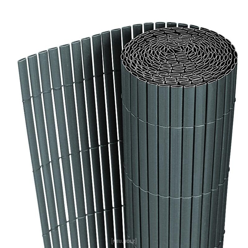 Helloshop26 - Clôture brise vue brise vent PVC 200 x 300 cm gris 03_0001467