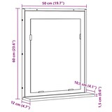 thumbnail of vidaXL Badezimmer Spiegel mit Regal Eiche handwerklich 50 x 12 x 60 cm