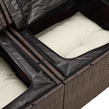 thumbnail of vidaXL 9-teiliges Garten-Sofa-Set mit Kissen in Braun aus Poly Rattan