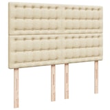 thumbnail of vidaXL Ottoman-Bett mit Matratze & LEDs Creme 140x200 cm Stoff
